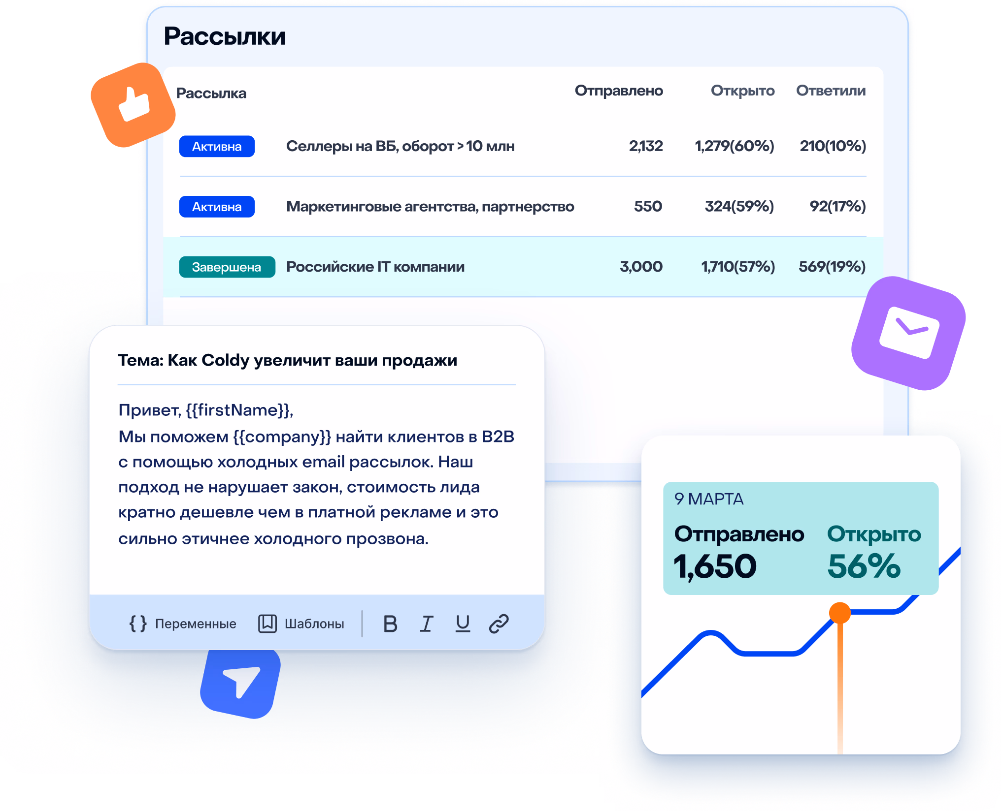 Сервис для холодных Email рассылок